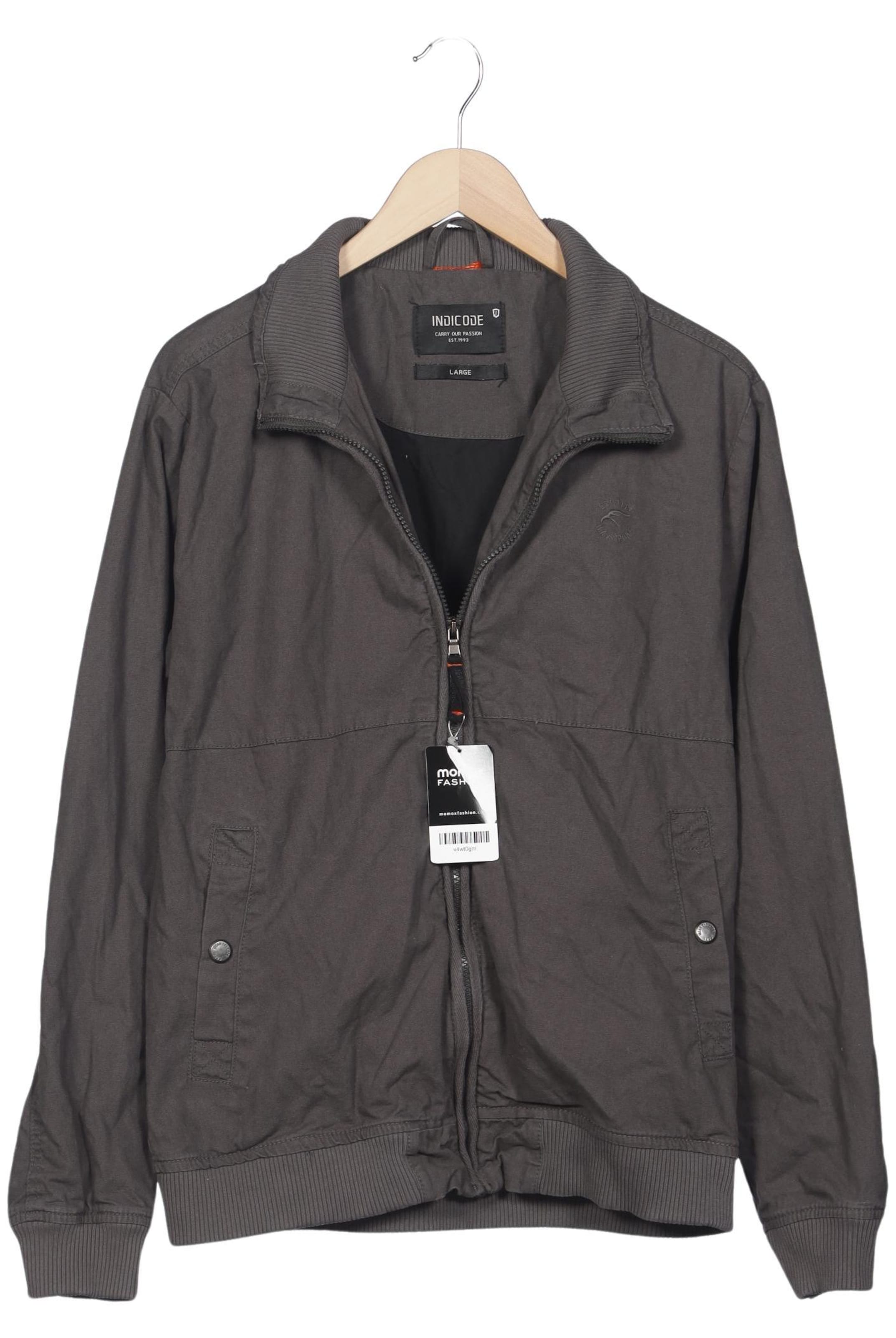 INDICODE JEANS Jacket & Coat in L in Grey: front