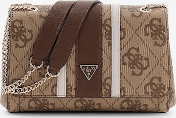 GUESS Shoulder Bag 'Noelle' in Brown: front