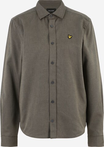 Coupe regular Chemise 'End On End' Lyle & Scott en vert : devant