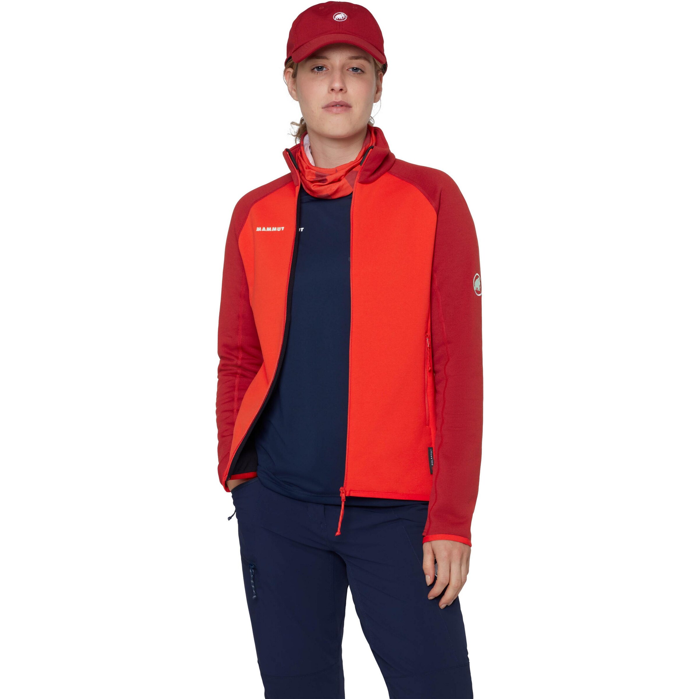 MAMMUT Funktionsfleecejacke 'Aconcagua' in Rot: Vorderseite