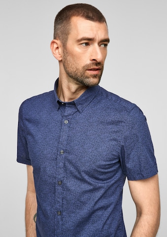 s.Oliver Slim Fit Hemd in Blau