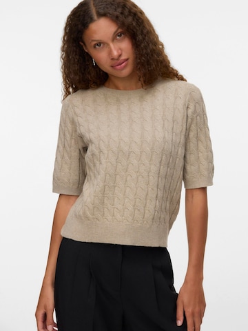 Pull-over 'LORELLA' VERO MODA en beige : devant