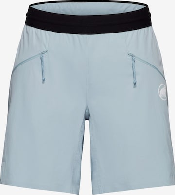 MAMMUT Regular Outdoor Pants in Blue: front