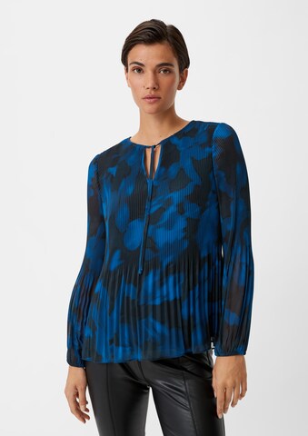 COMMA Blouse in Blauw: voorkant