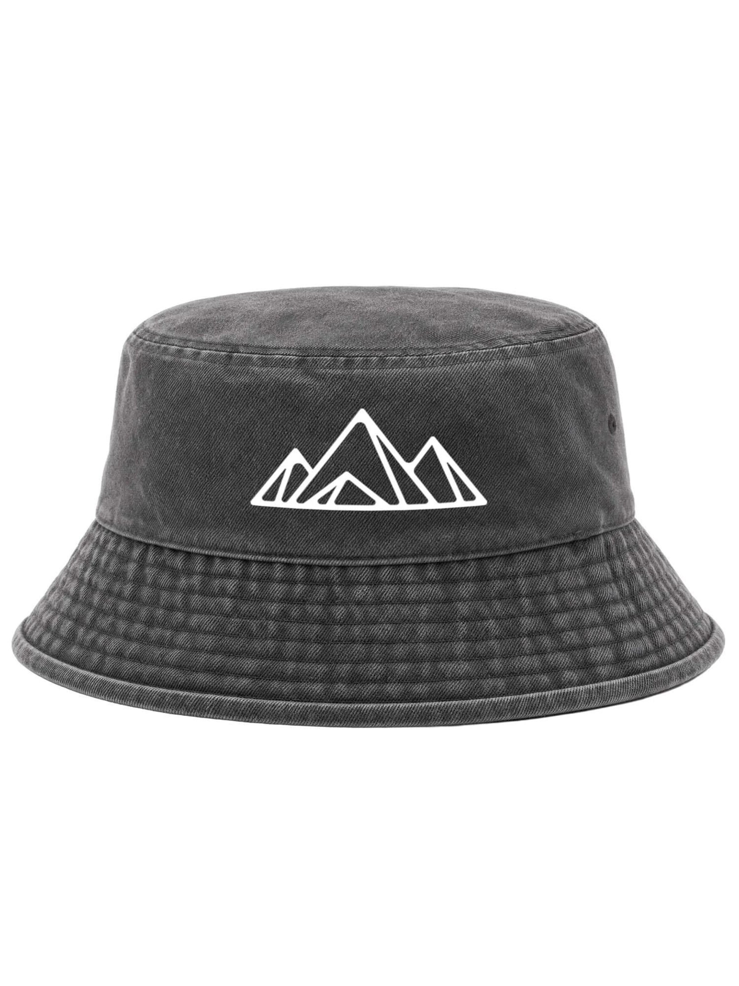 Neverless Hat 'Berg Polygon' in Black: front