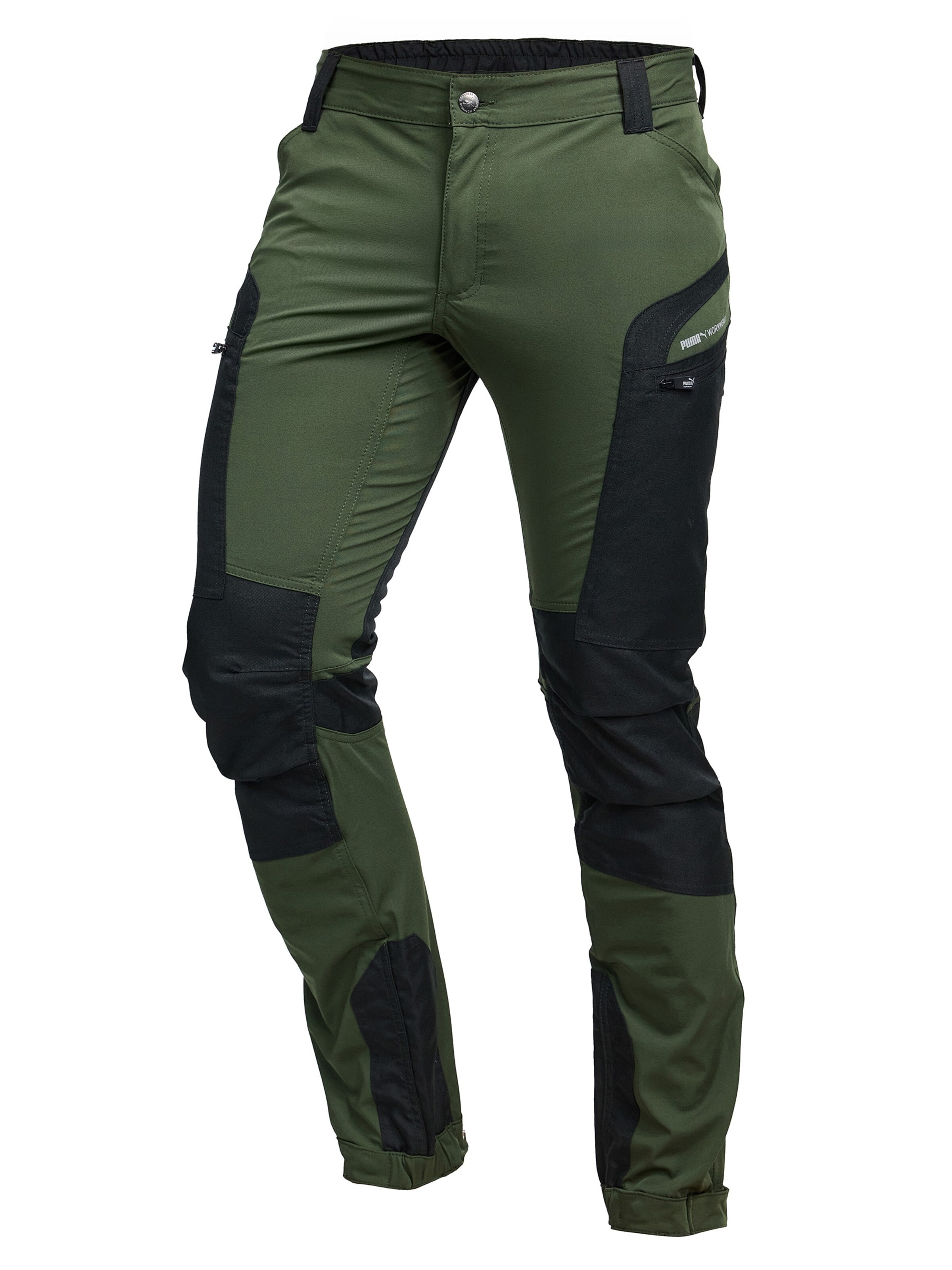 PUMA Workwear Regular Outdoorhose 'ProOne'‌‌‌‌‌ in Grün: Vorderseite