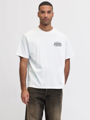 T-Shirt JACK & JONES en blanc : devant