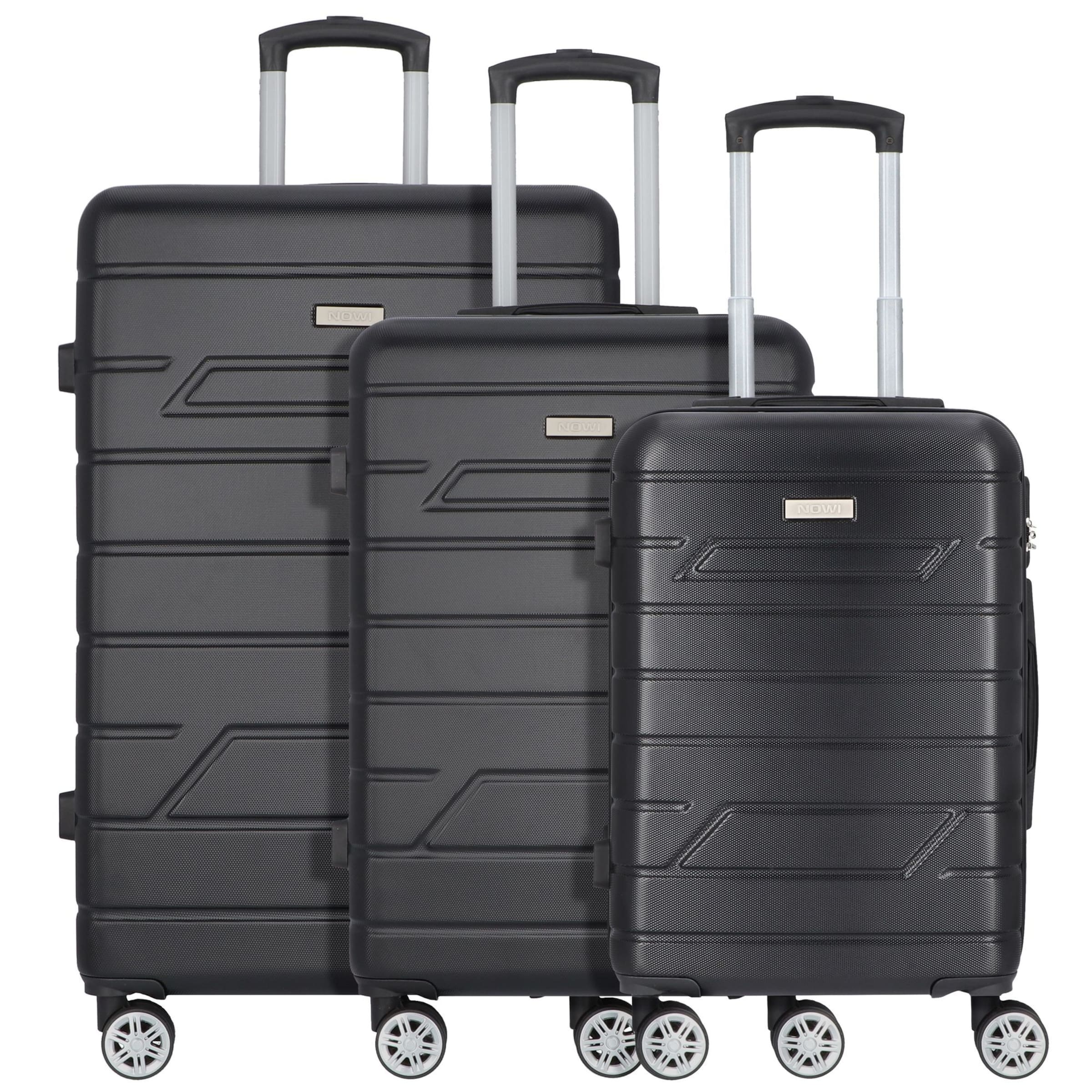 Set di valigie di Nowi in nero: frontale
