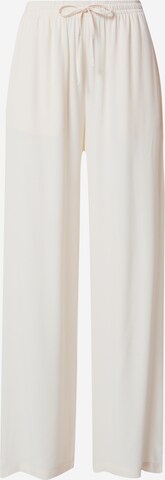 A LOT LESS Wide leg Byxa 'Leila' i beige: framsida