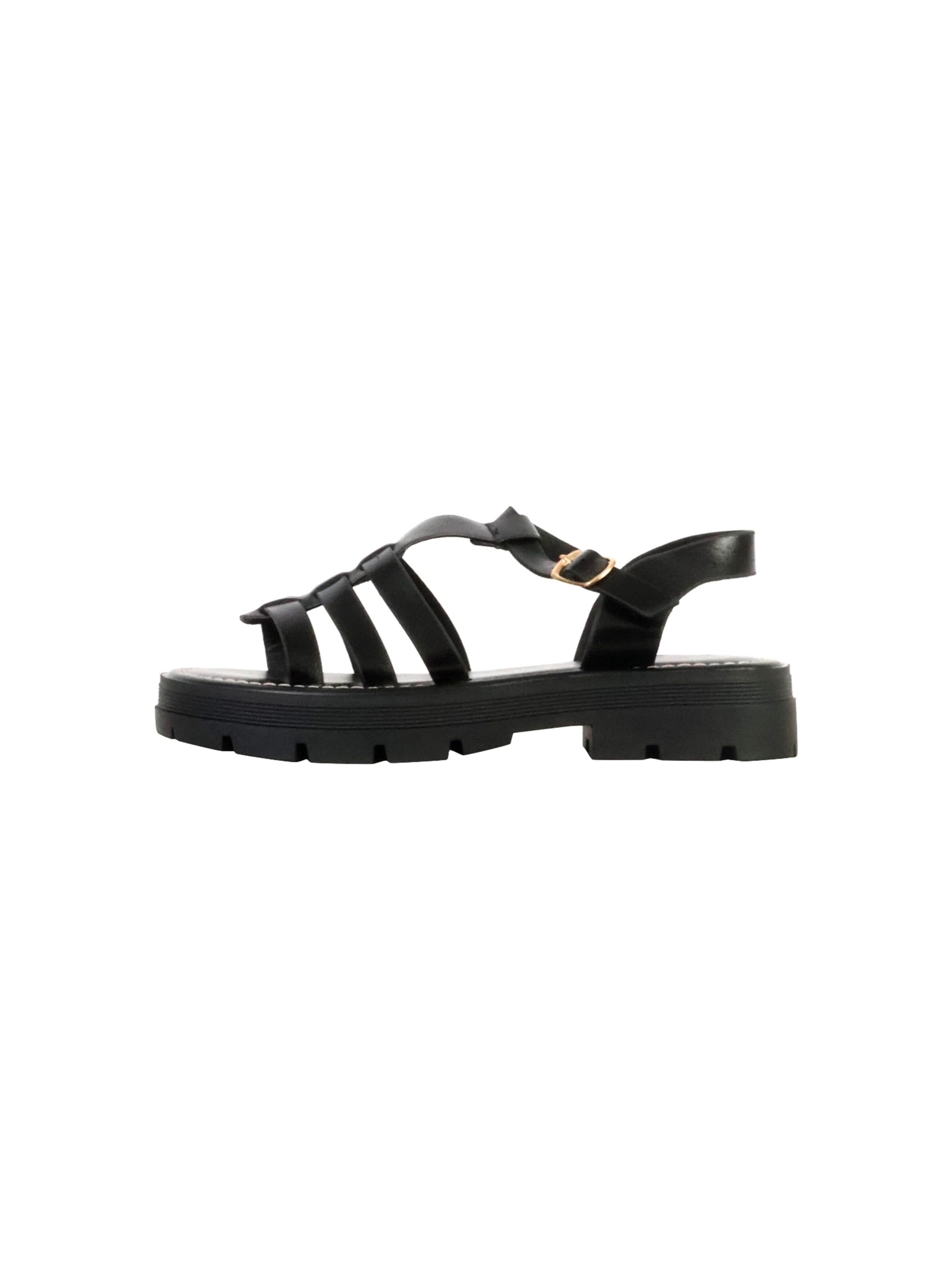 Sandales 'Kindersandalen mit Riemen' Super Mode en noir : devant