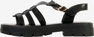 Sandales 'Kindersandalen mit Riemen' Super Mode en noir : devant