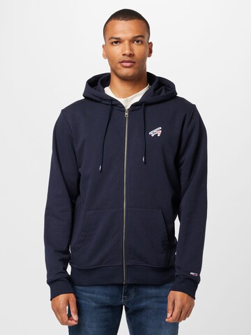 Tommy Jeans Sweatjacke in Blau: Vorderseite