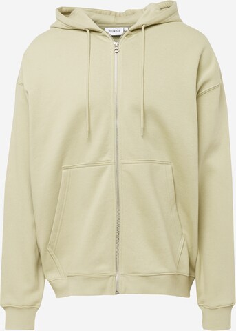 WEEKDAY Sweat jacket in Green: front