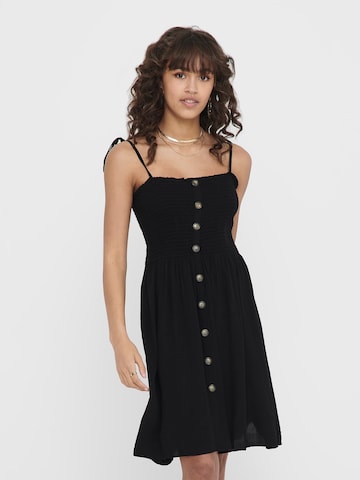 ONLY Letní šaty 'Annika' – černá: přední strana