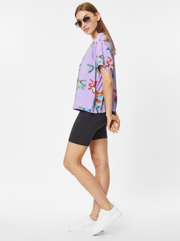 Obey Bluse 'FISHBOWL' in Lila