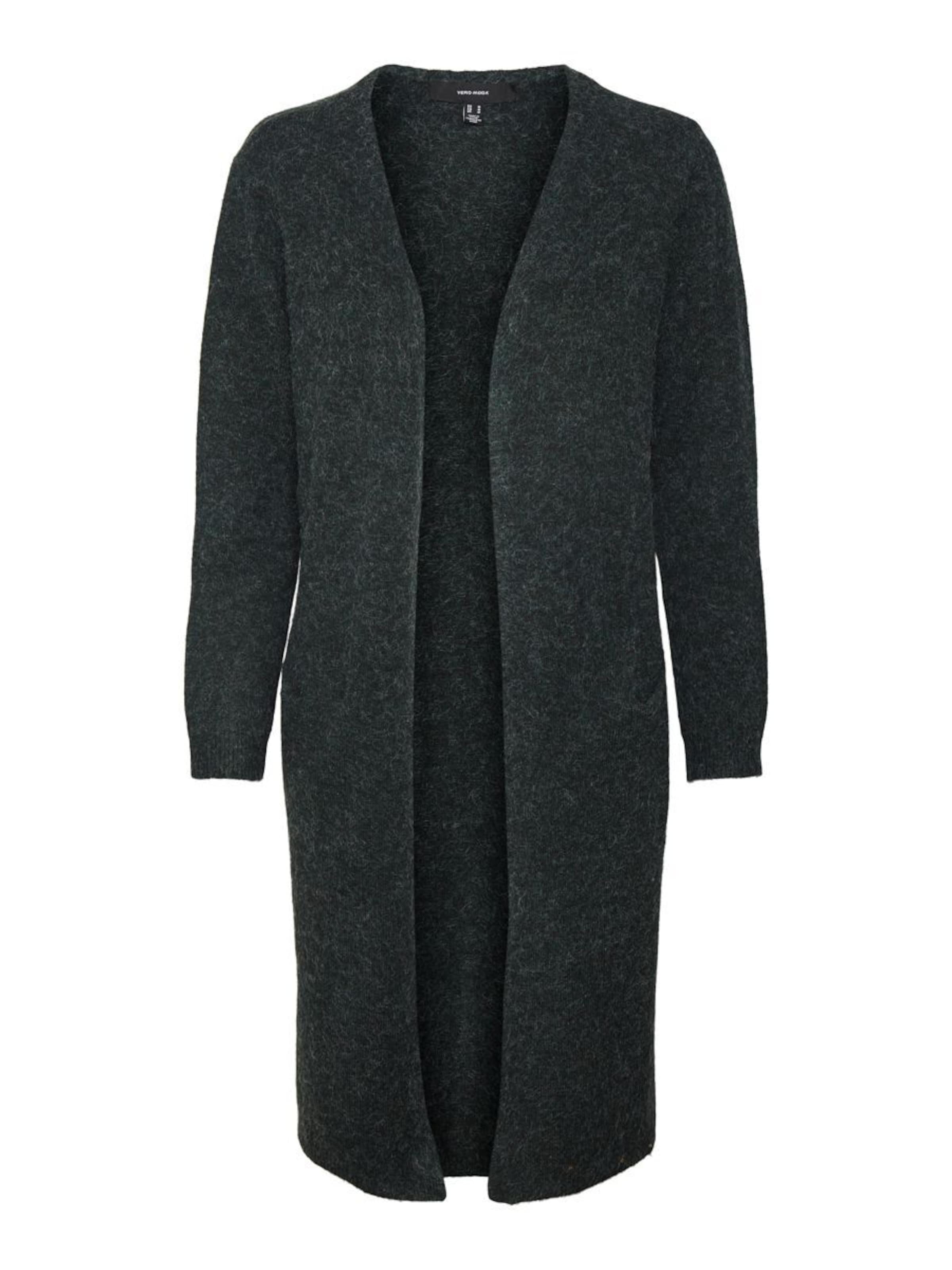 VERO MODA Gebreid vest in Groen: voorkant