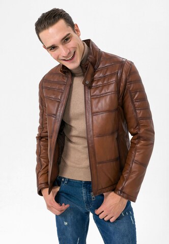 Veste mi-saison Jimmy Sanders en marron