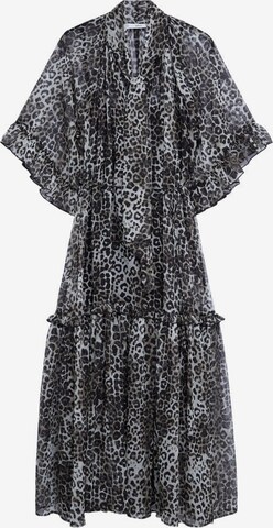 Robe-chemise 'LEONE' MANGO en noir : devant