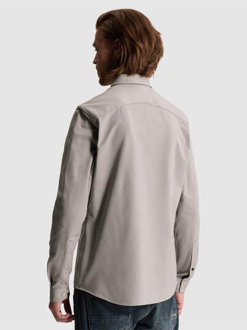 CAST IRON Slim fit Skjorta 'Twill jersey shirt' i grå