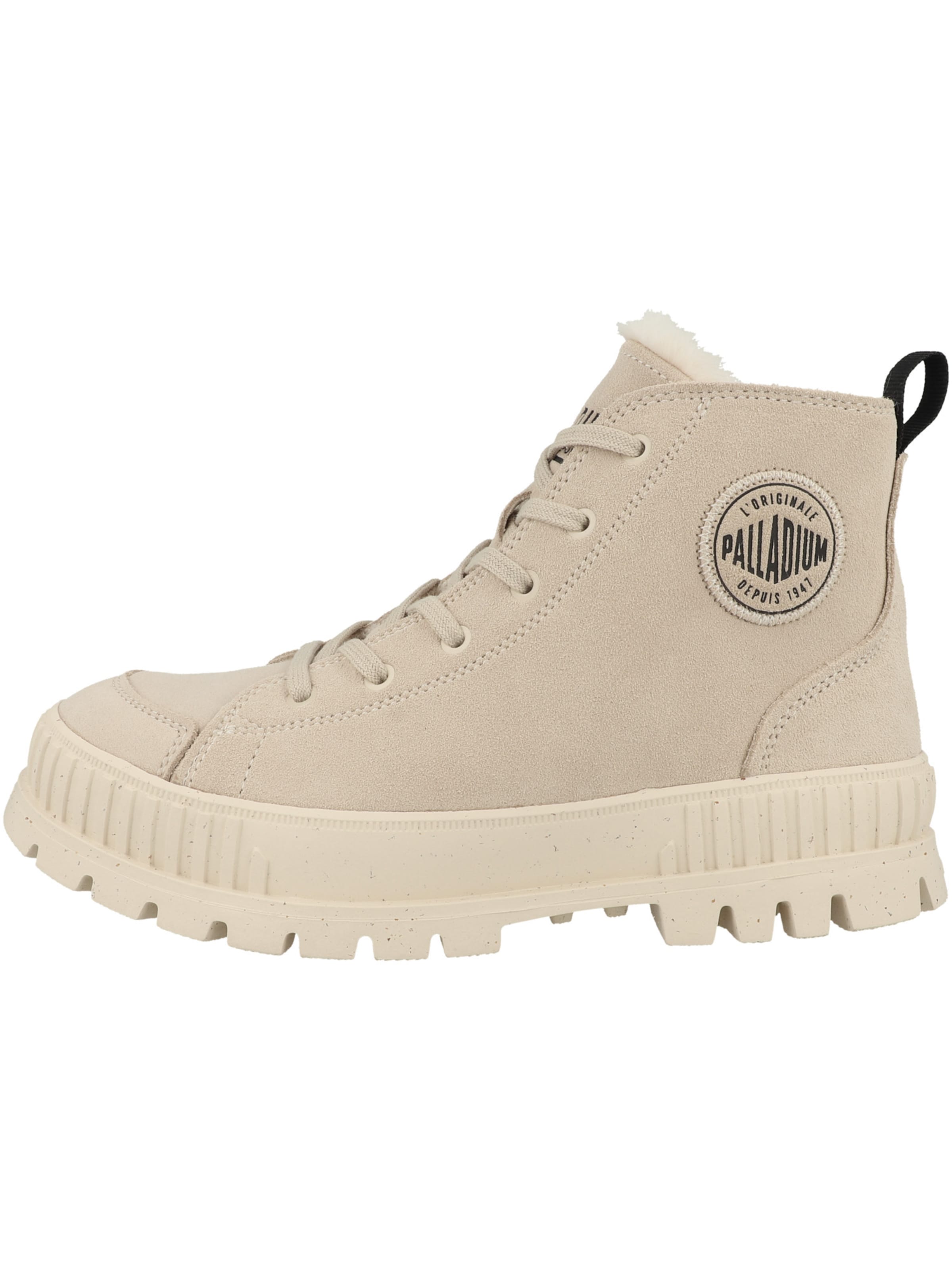 Palladium Schnürstiefelette 'Pallashock' in Beige