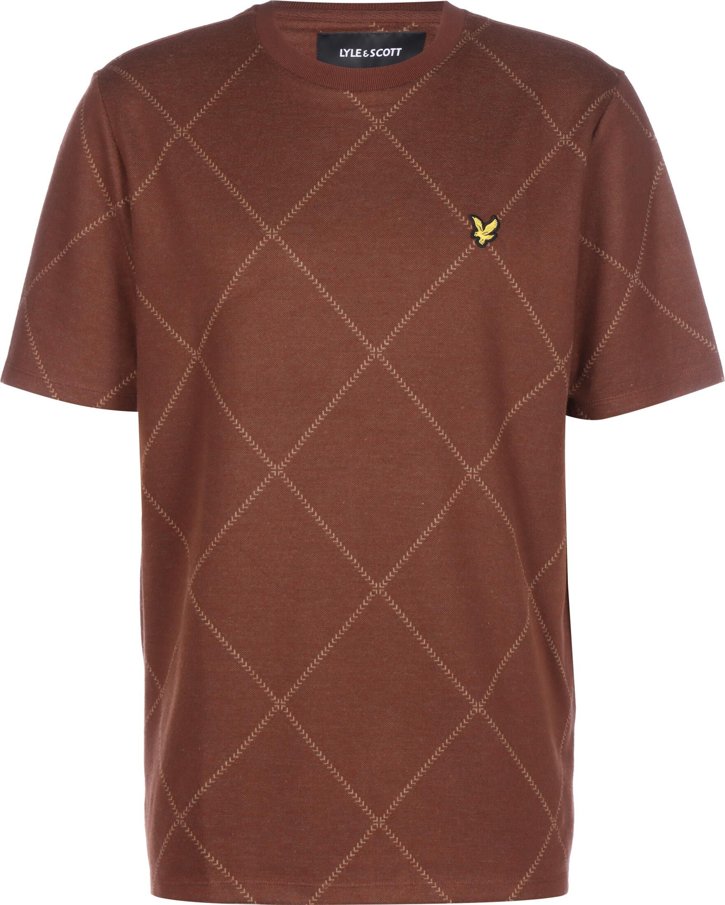 Lyle & Scott Shirt in Bruin: voorkant