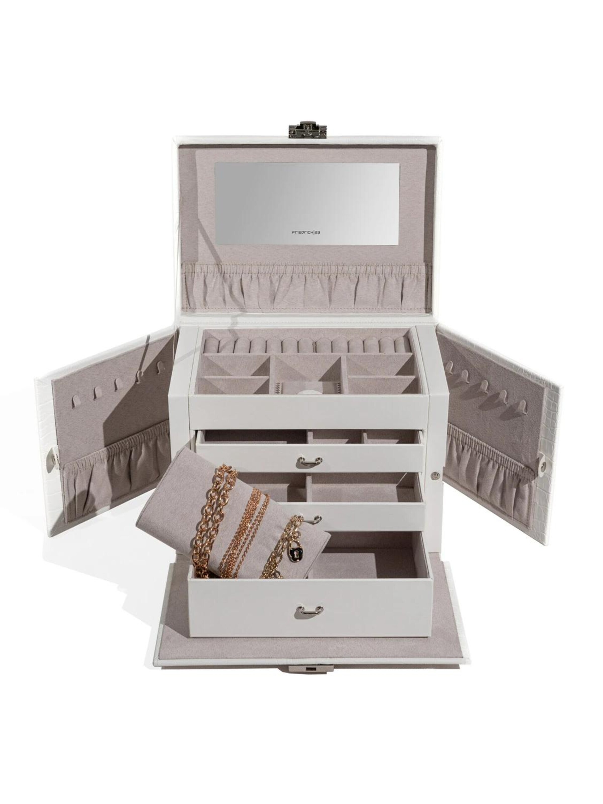 Friedrich23 Jewelry storage 'Caiman Schmuckkasten gross' in White