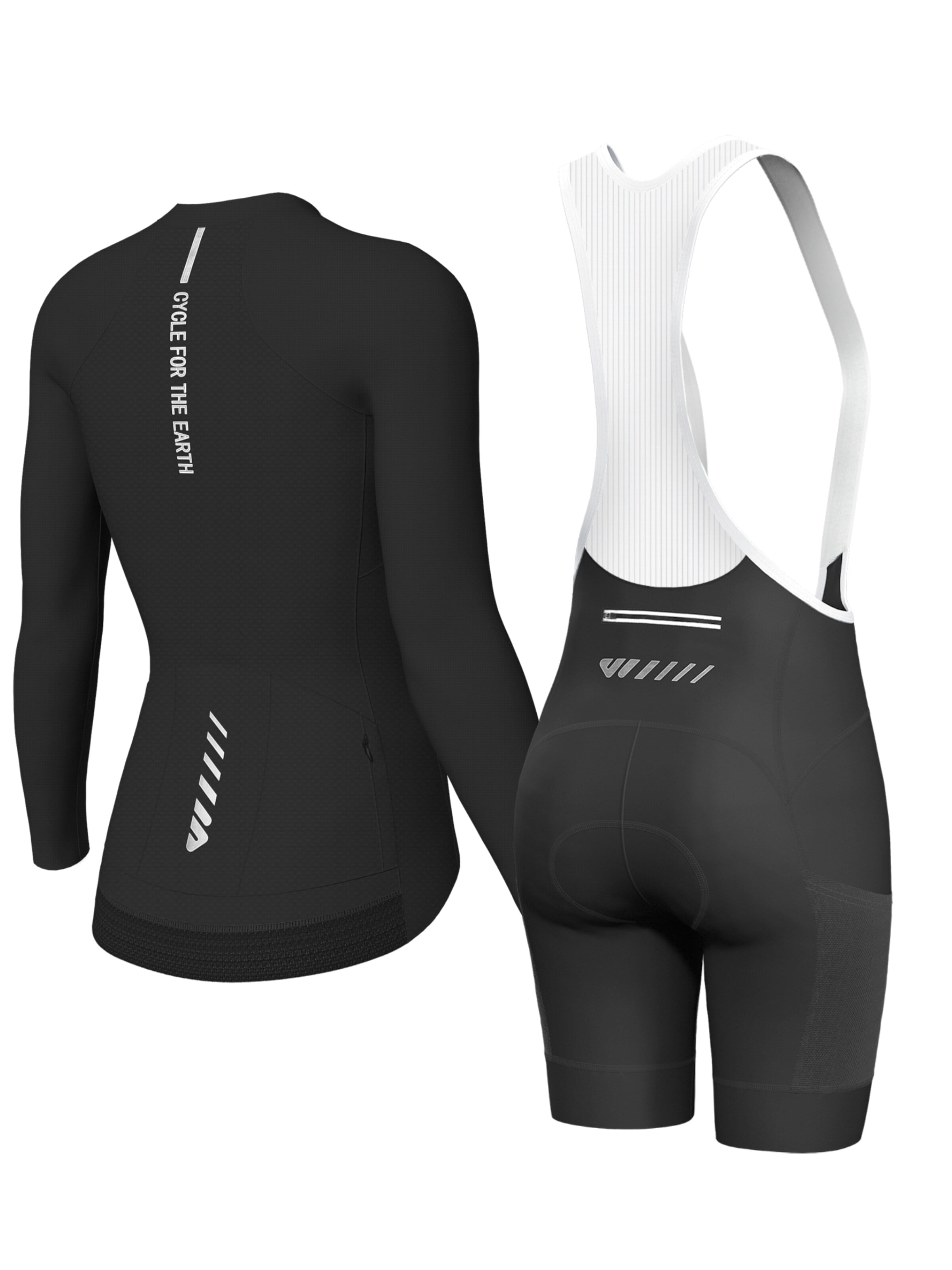 WULIBIKE - Ropa para correr 'Wulibike Radsport-Set 'Pro Transition' in Schwarz' en negro