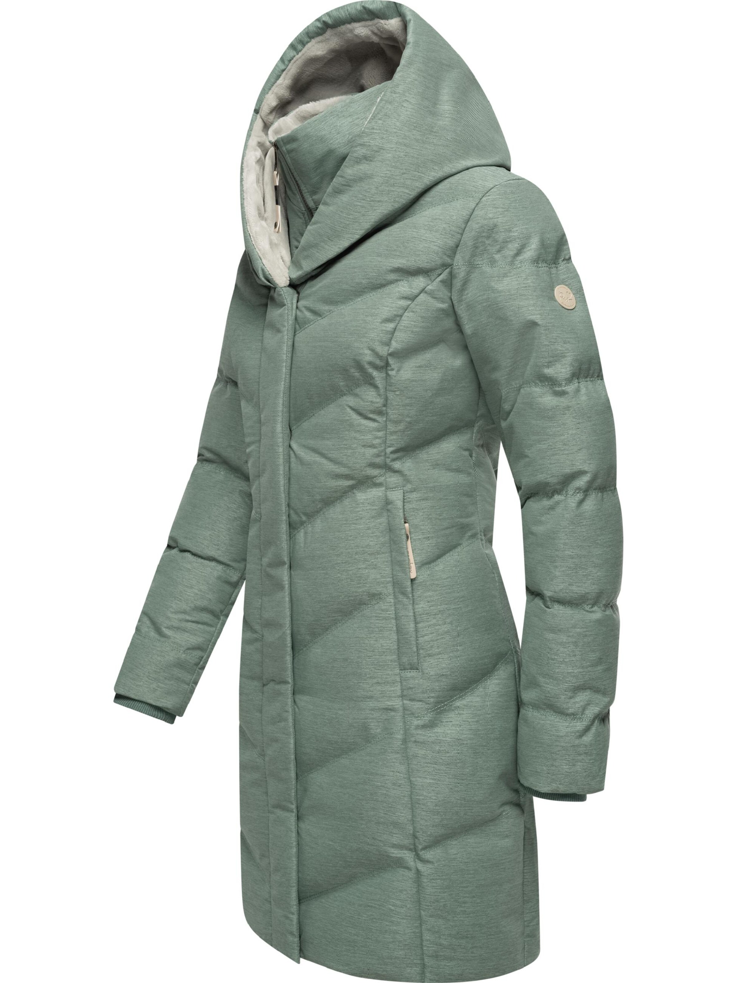 Ragwear Talvemantel 'Natalka', värv roheline