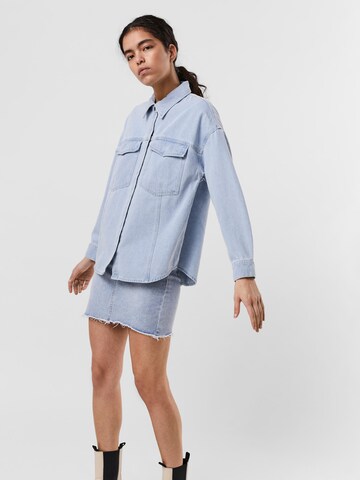 VERO MODA Bluse 'Paloma' i blå