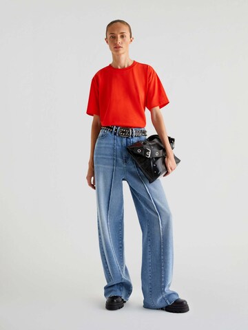T-shirt 'Back Knot' Scalpers en orange