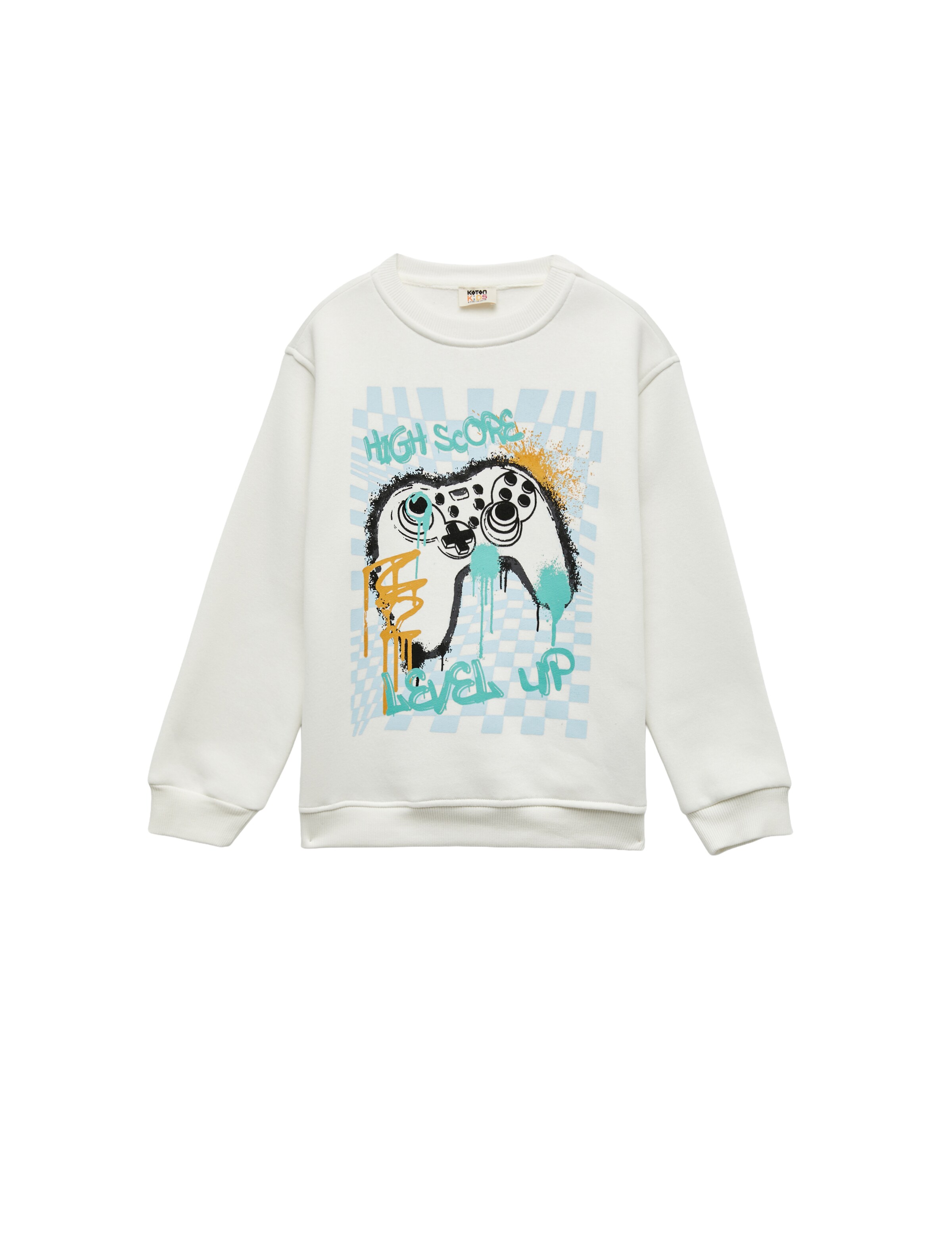 Koton Sweatshirt in Weiß: Vorderseite