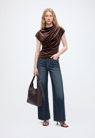 Abercrombie & Fitch Wide leg Jeans in Blue