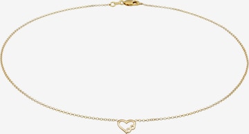 ELLI PREMIUM Ketting 'Herz, Infinity' in Goud: voorkant