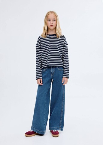MANGO KIDS Wide leg Jeans 'Lowrise' in Blue
