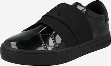 Calvin Klein Jeans - Sapatilhas slip-on em preto: frente