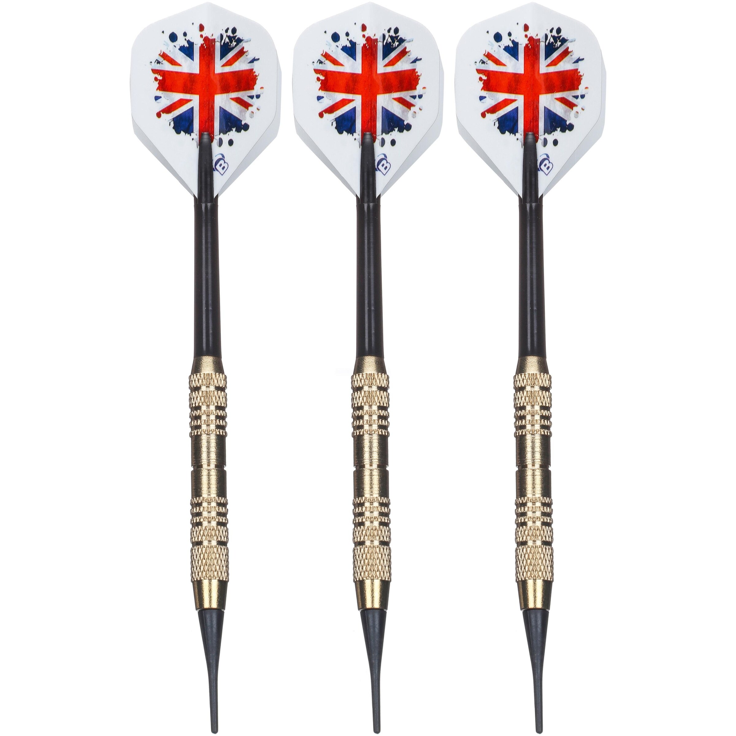 BULL'S Dartpfeil 'Mach' in Schwarz: Vorderseite