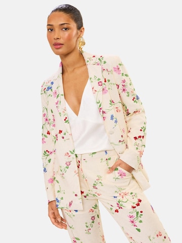 Blazer love & roses en beige : devant