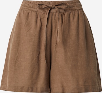 VERO MODA - Loosefit Calças 'LINN ' em castanho: frente