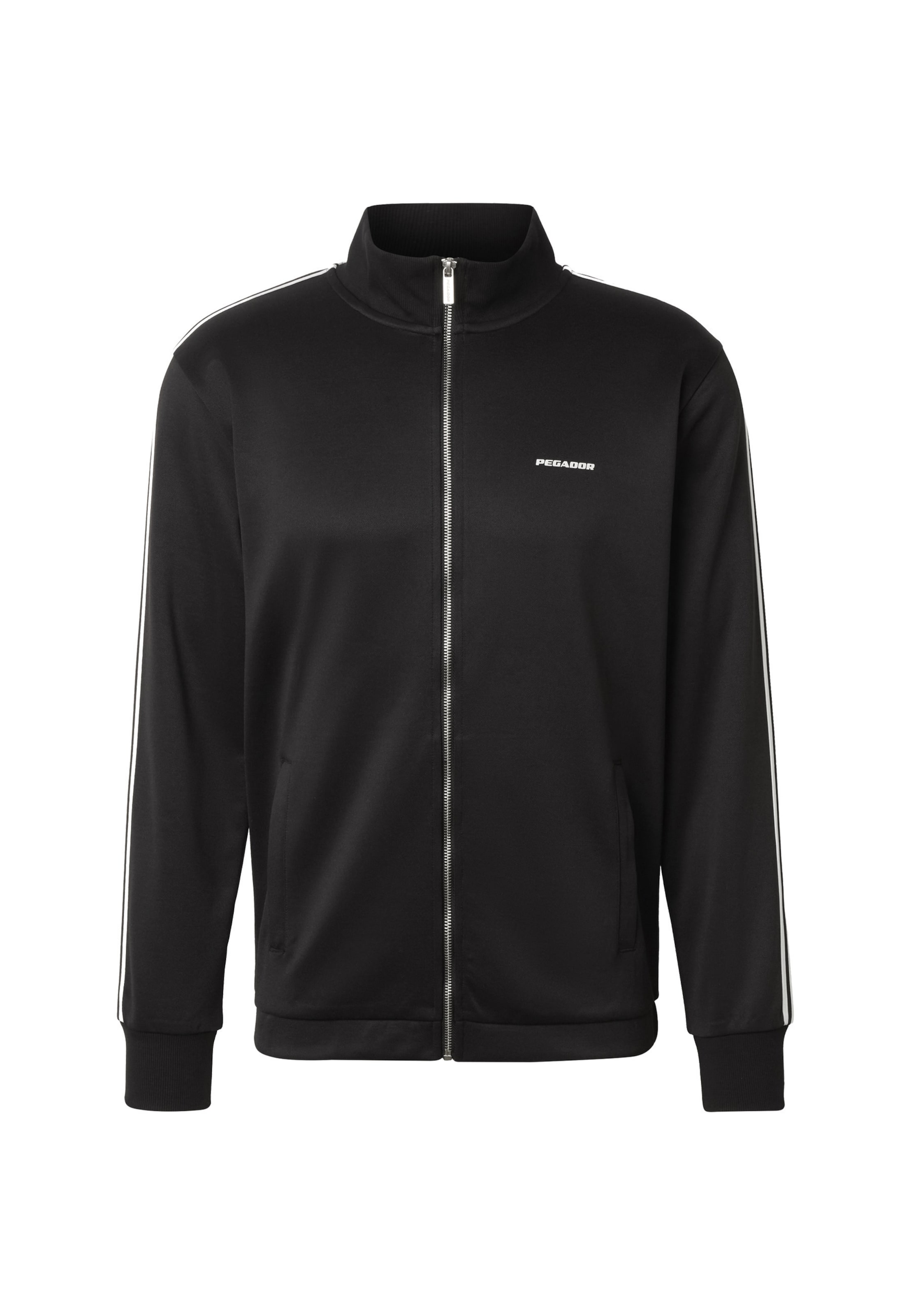 Pegador Sweat jacket 'Viro' in Black: front