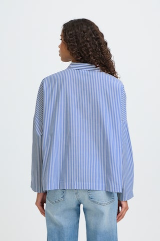 Chemisier 'GILEY' ICHI en bleu