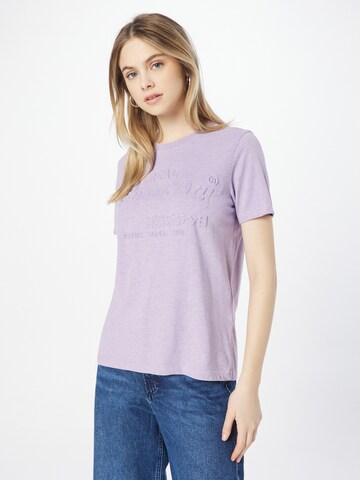 Superdry Shirt in Lila: voorkant