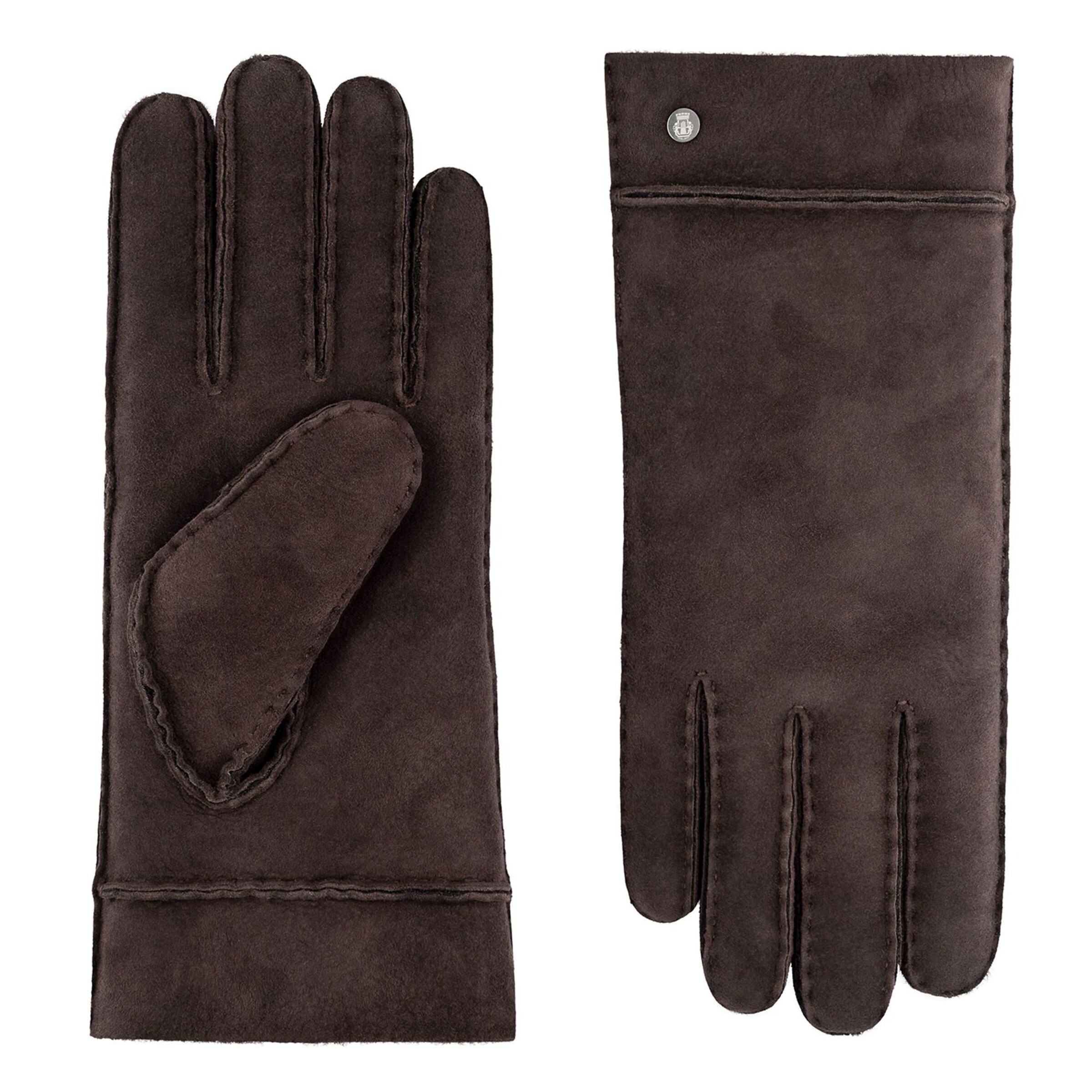 Roeckl Full Finger Gloves 'Helsinki' in Brown: front