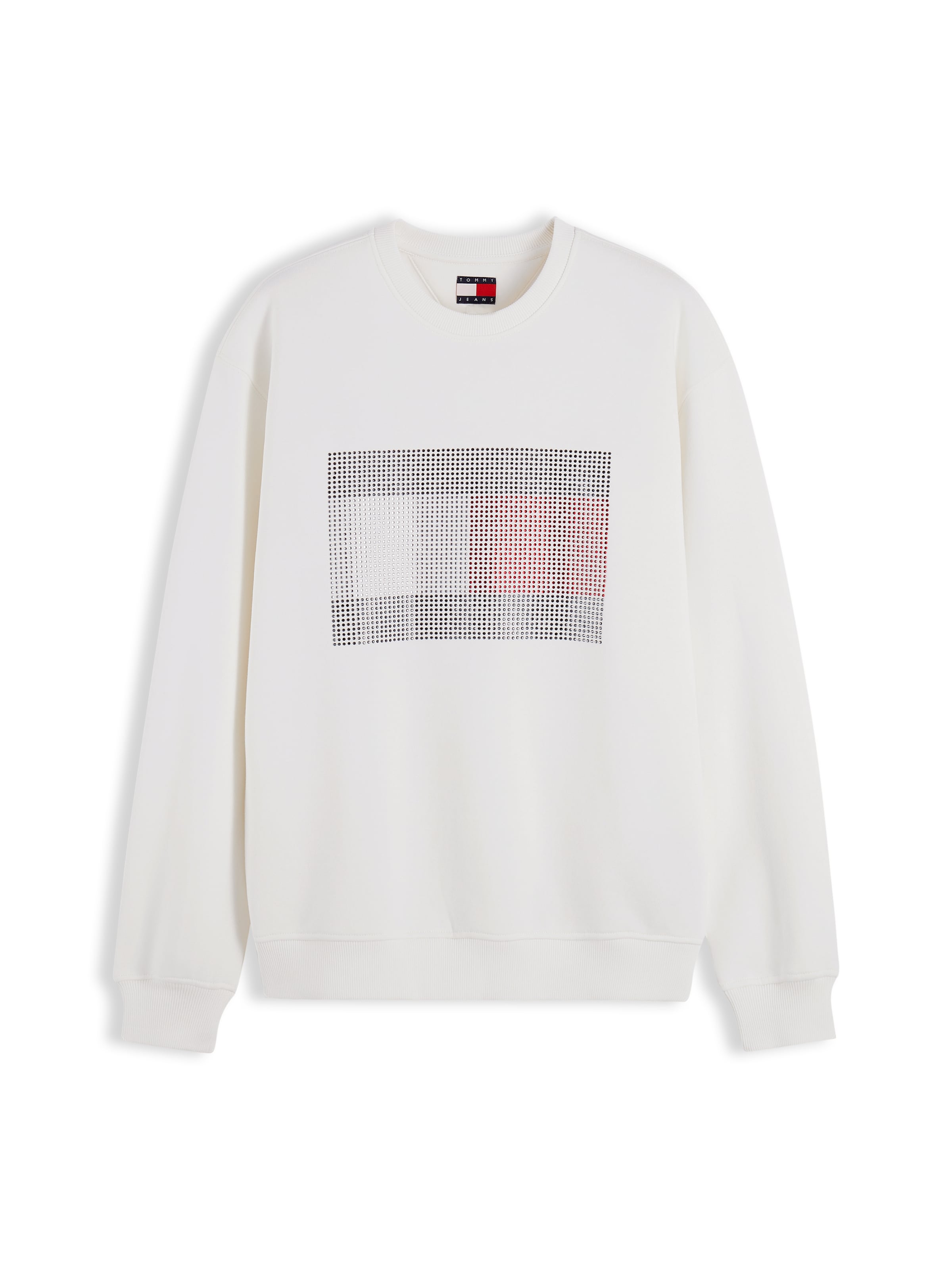 Tommy Jeans - Sudadera en blanco: frente