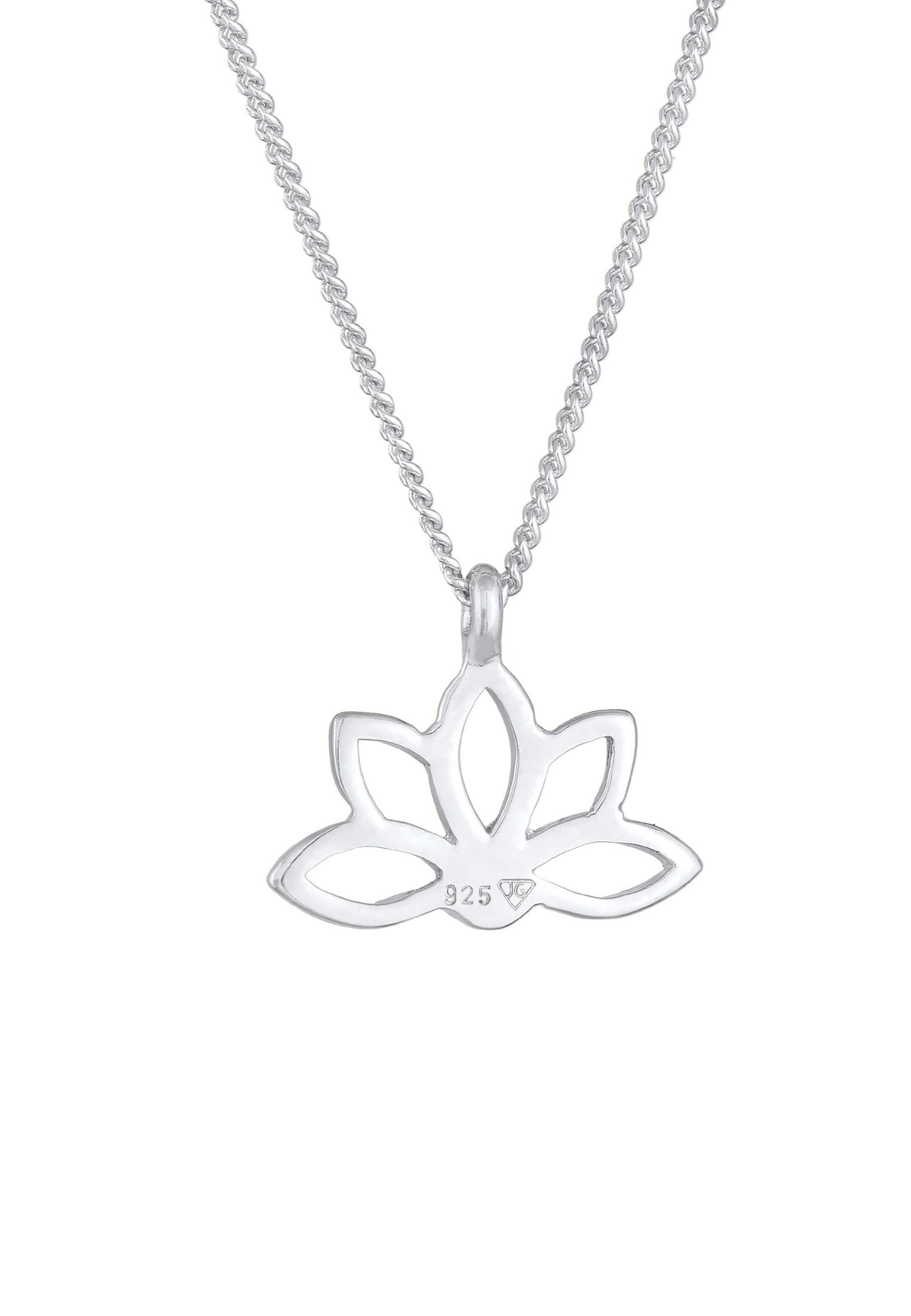 ELLI Kette 'Lotusblume' in Silber