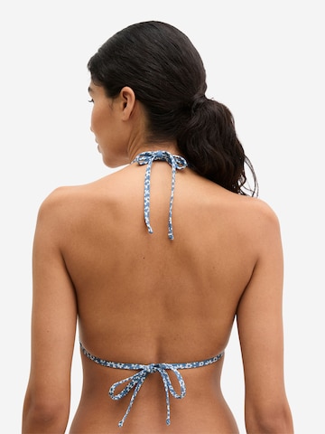 Marc O'Polo Triangel Triangel-Bikini-Top ' Shiny ' in Blau