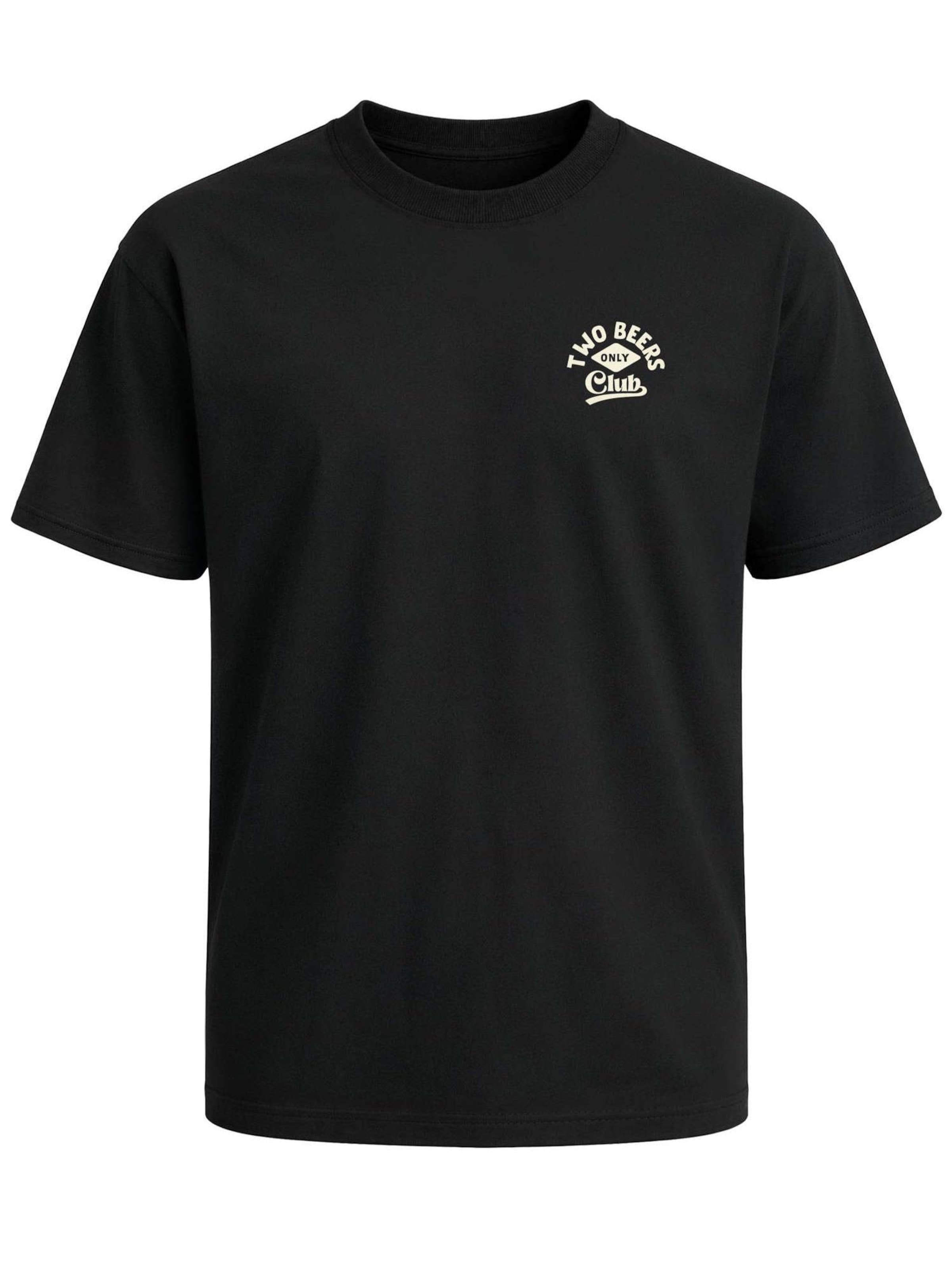 Neverless Shirt 'Two Beers only' in Black: front