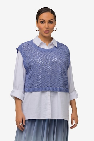 Pull-over Ulla Popken en bleu : devant