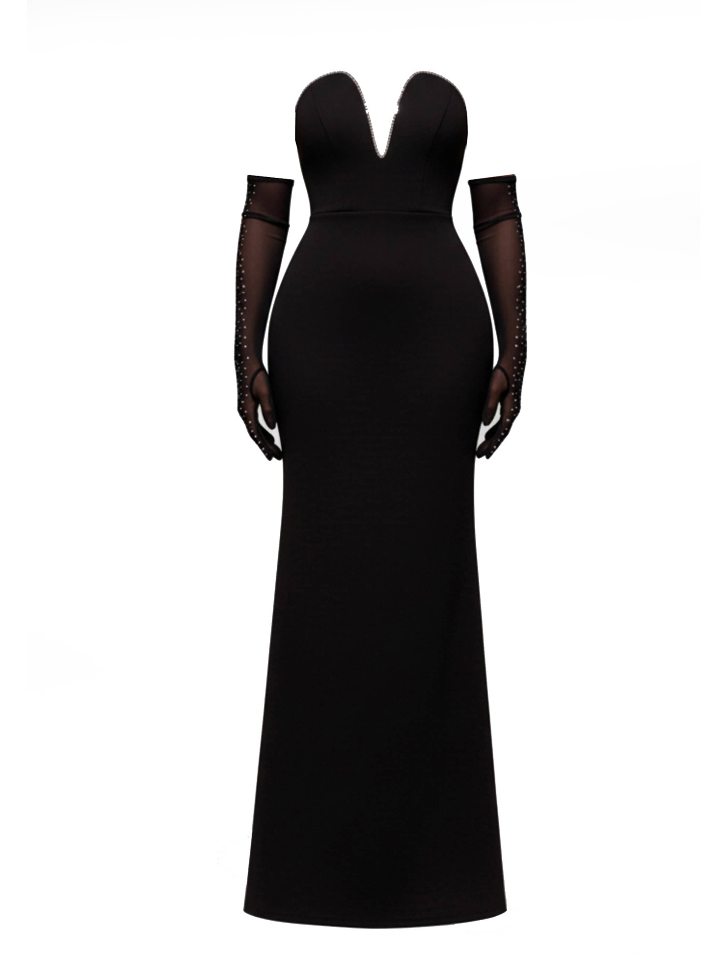 GODDIVA Festkjole i sort: forside