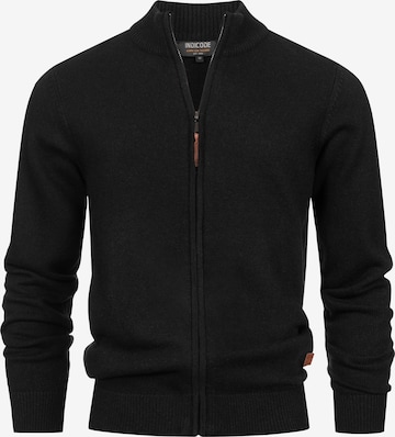 INDICODE JEANS Knit cardigan in Black: front