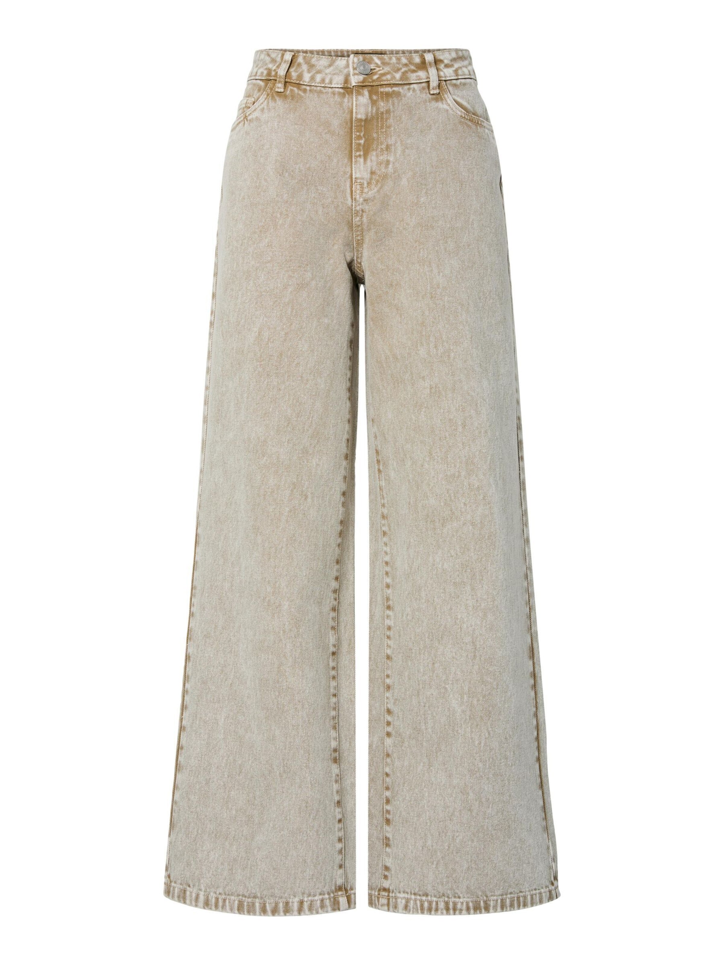 PIECES Wide Leg Jeans 'PCFay' i hvid: forside